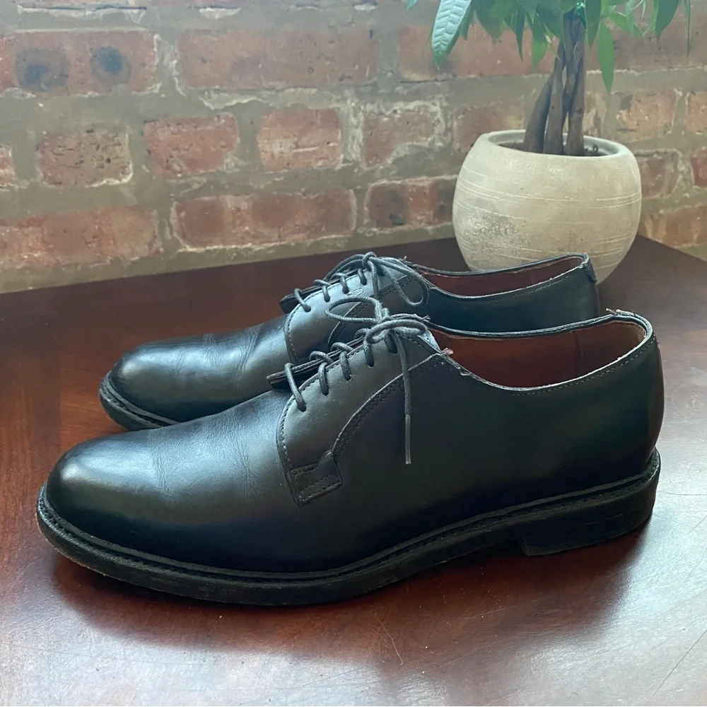 Allen Edmonds Leeds 2.0 Plain-toe Blucher Dress Shoe Black Leather Size 9 B